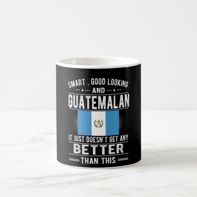 Caneca De Café Guatemala: Bandeira guatemalteca torce raízes guat (Centro)