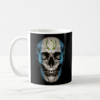 Caneca De Café Guatemala Flag Skull Guatemala Roots Proud Patrio