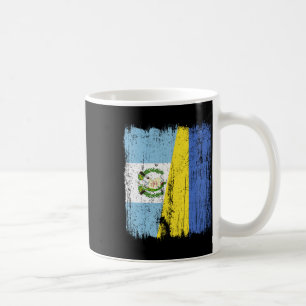 Caneca De Café Guatemala Ucrânia Meia Bandeira Guatemalense Ucran