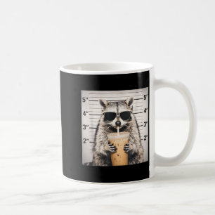 Caneca De Café Guaxinim bebendo café gelado foto engraçada animal