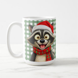 Caneca De Café Guaxinim de Natal