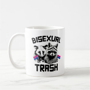 Caneca De Café Guaxinim e Gambá Lixo Bissexuais