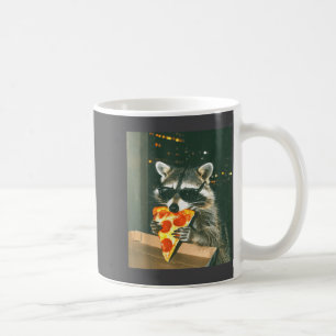 Caneca De Café Guaxinim Engraçado Comendo Zza Animal Meme Homens
