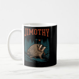 Caneca De Café Guaxinim Jimothy divertido panda lixo vida selvage