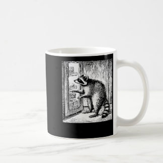 Caneca De Café Guaxinim procurando por significado e lanches humo