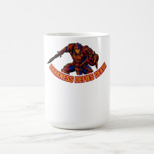 Caneca De Café Guerra Cibernética Escuridão Desafia a Morte Gráfi