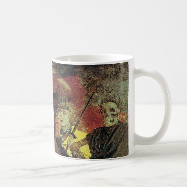 Caneca De Café Guerra de Arnold Bocklin, simbolismo venenoso de a (Direita)