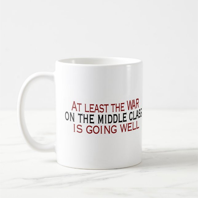 Caneca De Café Guerra na classe média (Esquerda)