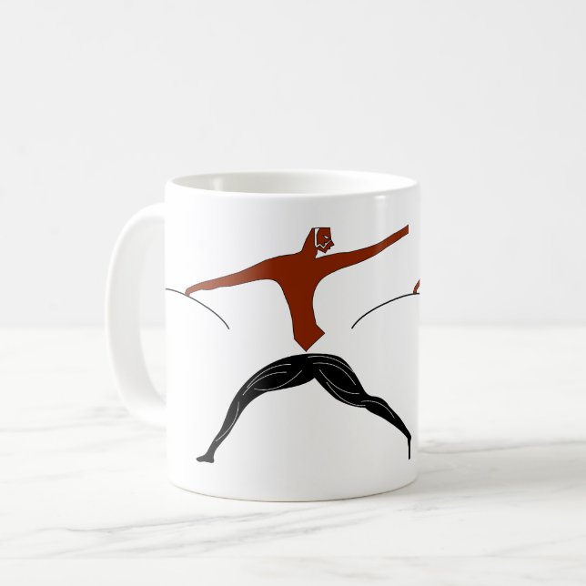 Caneca De Café Guerreiro Africano Mug - Homem Antigo (Frente Esquerda)