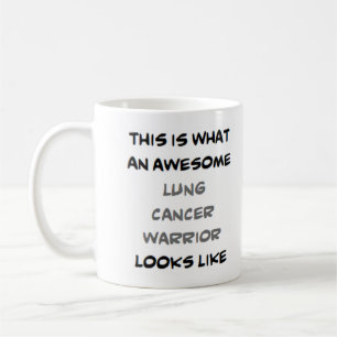 Caneca De Café guerreiro cancer pulmonar, incrível