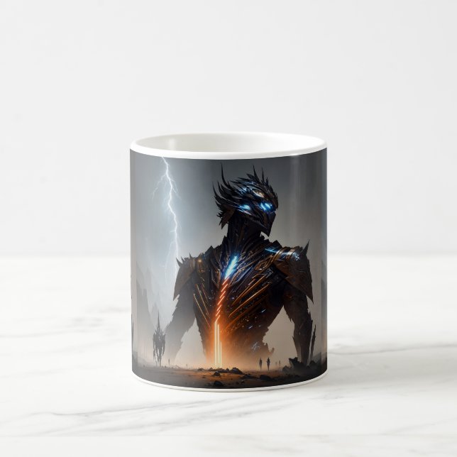 Caneca De Café Guerreiro Ciborgue Relâmpago (Centro)