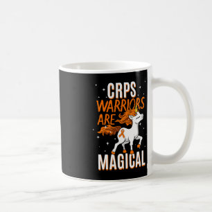 Caneca De Café Guerreiro CRPS - Fita Laranja Mágica Unicórnio Lar