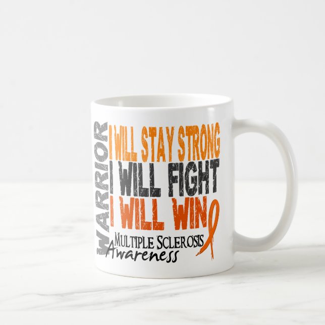 Caneca De Café Guerreiro da esclerose múltipla (Direita)