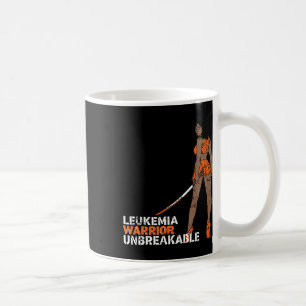 Caneca De Café Guerreiro da Leucemia Inquebrantável Conscientizaç