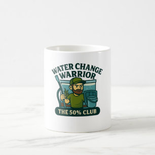 Caneca De Café Guerreiro da Mudança de Água - O Aquário Engraçado