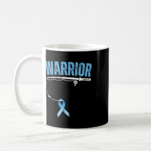Caneca De Café Guerreiro da Pesca Câncer de Próstata Pescador Luz