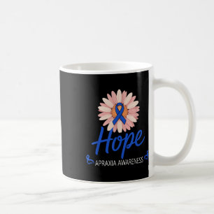 Caneca De Café Guerreiro de Consciencialização da Apraxia Suporte