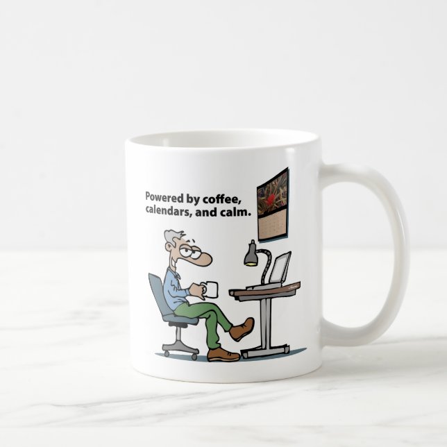 Caneca De Café Guerreiro de Cubículo Masculino (Direita)