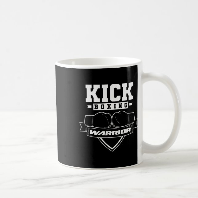 Caneca De Café Guerreiro de Kickboxing Kickbox Kickboxer Kick Box (Direita)