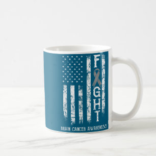 Caneca De Café Guerreiro do Câncer Cerebral Faixa de Conscientiza