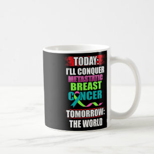 Caneca De Café Guerreiro do Cancer da Mama Metastático