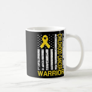 Caneca De Café Guerreiro do Câncer Infantil Consciência Bandeira 