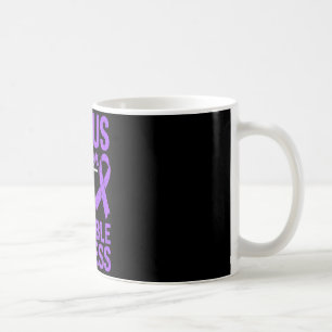 Caneca De Café Guerreiro do lúpus vivendo com uma doença invisíve