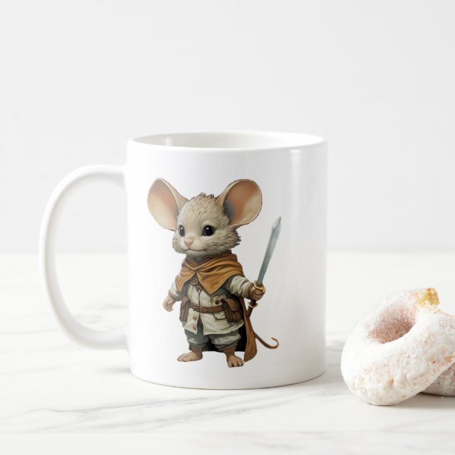 Caneca De Café Guerreiro do Mouse (Com Donut)
