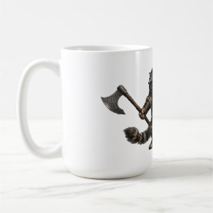 Caneca De Café Guerreiro Épico Viking Maine Coon Gato