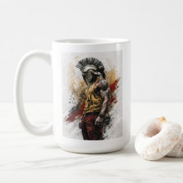 Caneca De Café Guerreiro Espartano Moderno – Força Antiga Moderna