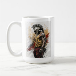 Caneca De Café Guerreiro Espartano Moderno – Força Antiga Moderna