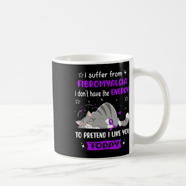 Caneca De Café Guerreiro Eu Sofro De Fibromialgia (Direita)