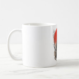 Caneca De Café Guerreiro Gato Ninja Samurai OVNI Japonês Anime En