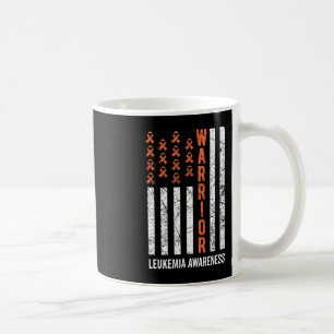 Caneca De Café Guerreiro Laranja Fita Leucemia Cancer Consciência
