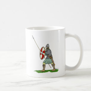 Caneca De Café Guerreiro Medieval Inglês/Saxão