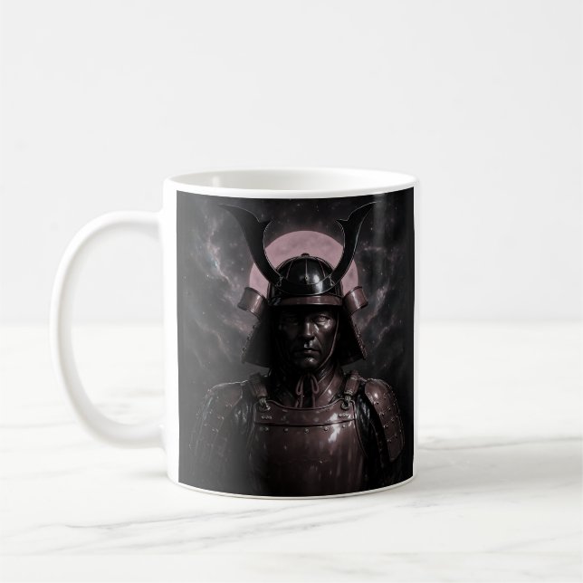 Caneca De Café Guerreiro Samurai da meia-noite (Esquerda)