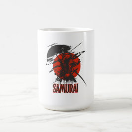 Caneca De Café Guerreiro Samurai Ousado – Arte Japonesa