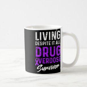 Caneca De Café Guerreiro Sobrevivente Consciente de Overdose de D