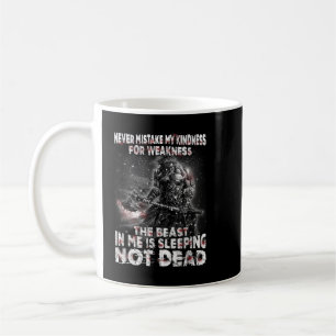 Caneca De Café Guerreiro Viking Nunca Confunda Minha Bondade Com