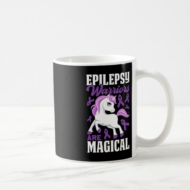 Caneca De Café Guerreiros Epilepsia São Fita Roxa Mágica e Onu (Direita)