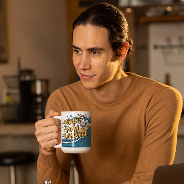 Caneca De Café Guia de bolachas para fluentes na língua de bolha (Criador carregado)