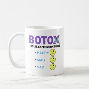 Caneca De Café Guia de expressão facial BOTOX