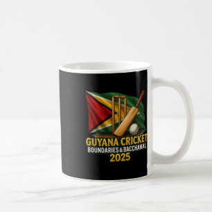 Caneca De Café Guiana Críquete Caribenho 2025 Limites E Canal