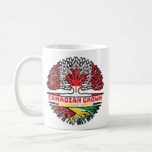 Caneca De Café Guiana Guiana Guiana Canadense Canada Tree Roots F