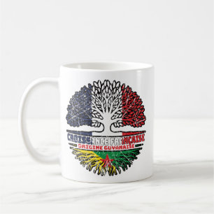 Caneca De Café Guiana Guiana Guiana Francesa França Árvore Raiz B