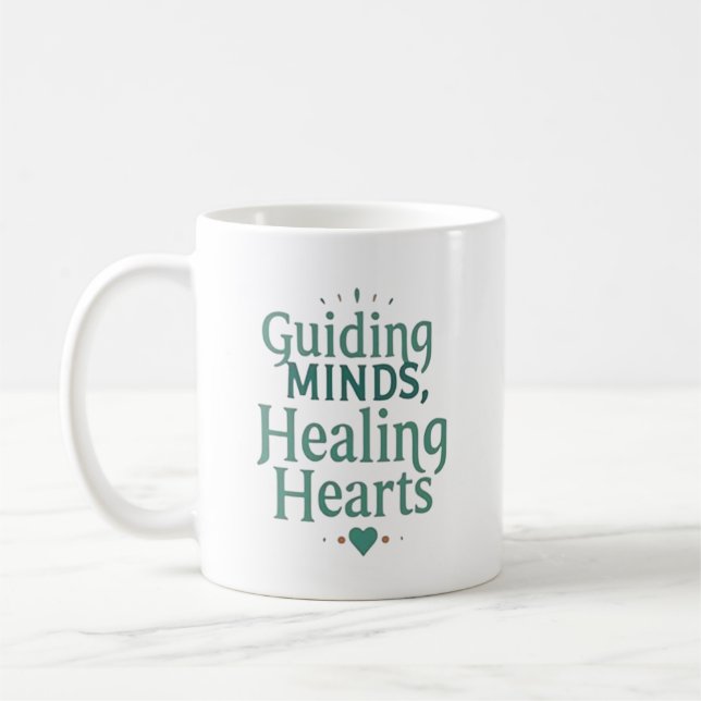 Caneca De Café Guiding Minds, Healing Hearts – School Counselor (Esquerda)