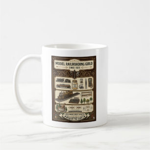 Caneca De Café Guilda de Ferromodelismo - Mestre do Miniatura