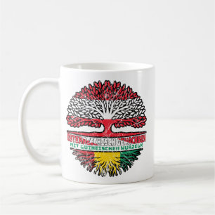 Caneca De Café Guiné Guineisch Österreichisch Österreich Baum