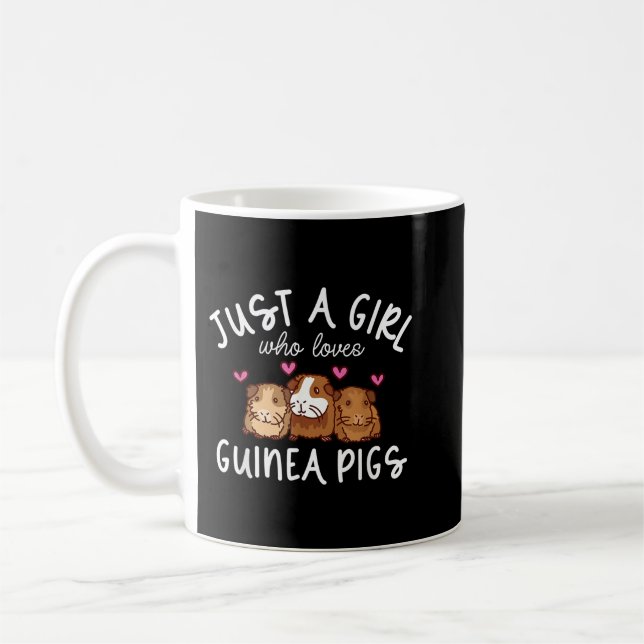 Caneca De Café Guiné Pig, Apenas Uma Menina Que Ama Suínos Guiné (Esquerda)