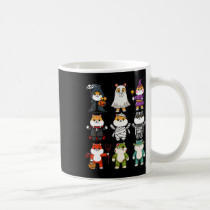 Caneca De Café Guiné Pig Spooky Ghost Horror Pumpkin Guiné Porco